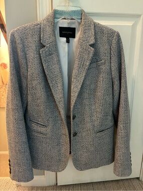 Banana Republic 12p WomeoGray Tweed Blazer